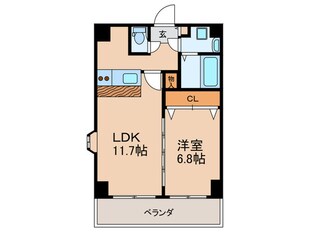 ラム－ル波除の物件間取画像